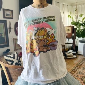 Vtg. Unisex Garfield tee XL